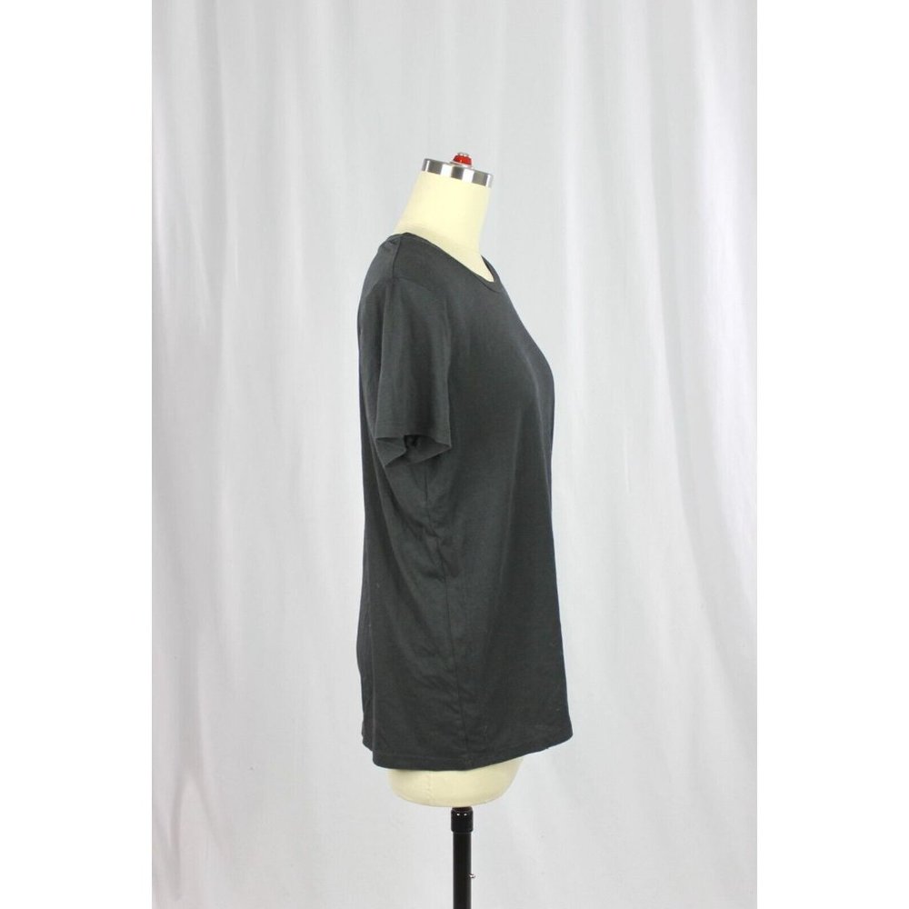 Aritzia GROUP BY BABATON Foundation Black Cotton Crew Neck T-Shirt, Size L - Picture 2 of 15